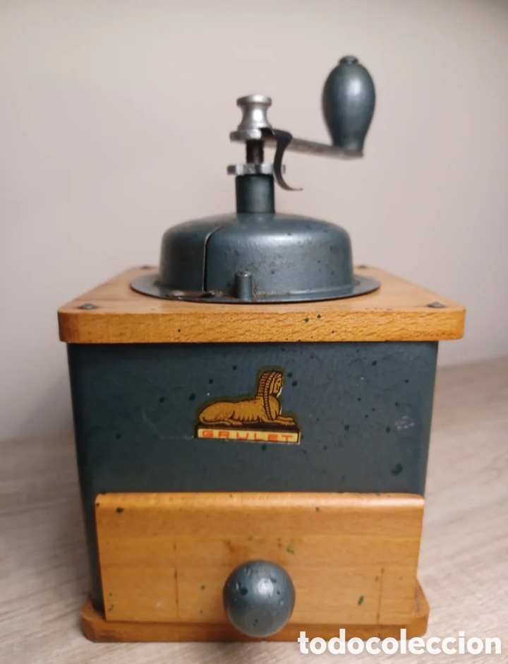 Antig&uuml;edades: Antiguo Molinillo de Caf&eacute; Franc&eacute;s ZUTEUR - Modelo N&ordm; 2 - Logotipo de la Esfinge - Sello de Tinta