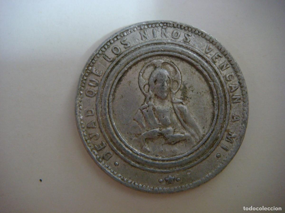 Antig&uuml;edades: MONEDA MEDALLA DEJAD QUE LOS NI&Ntilde;OS VENGAN A MI CATECISMO PARROQUIAL-CAJ-N&ordm;-20