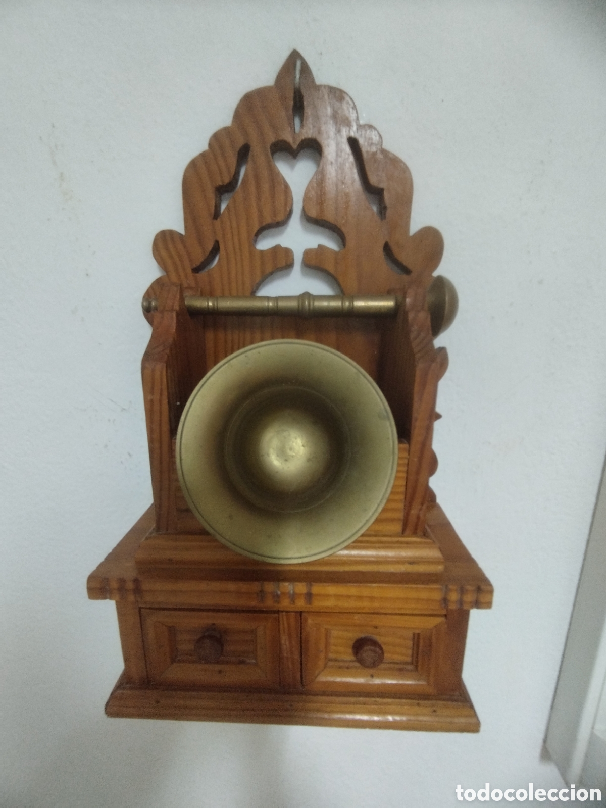Antig&uuml;edades: Almirez almericero madera mortero