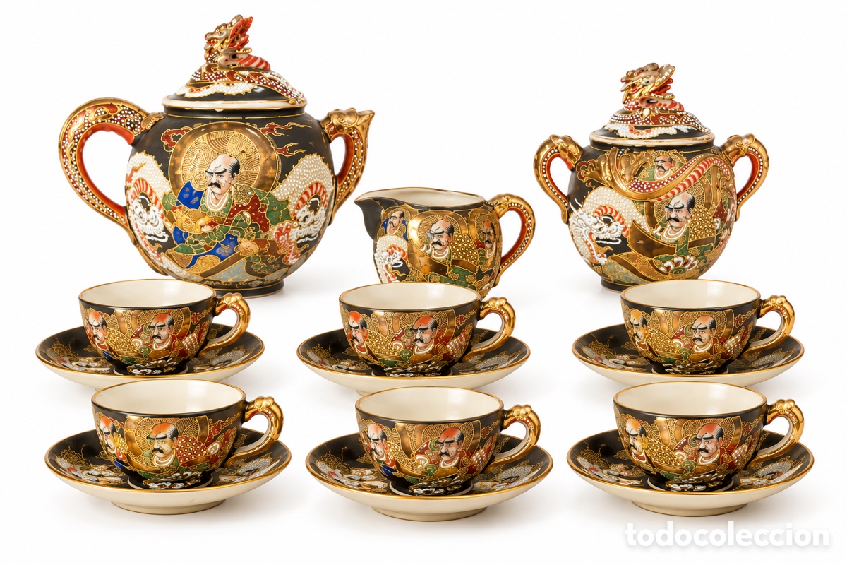 Antiquit&auml;ten: Juego de t&eacute; Royal Satsuma Jap&oacute;n 1920&rsquo;s