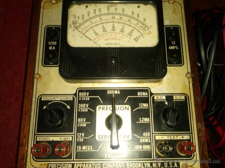 Radios antiguas: MULTIMETRO PRECISION SERIES 844 - Foto 2