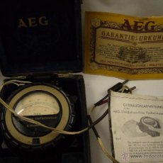Radios antiguas: AEG GLEICHSTROM - VIELFACHMESSER, 10 MESSBEREICHE. Lote 53840414