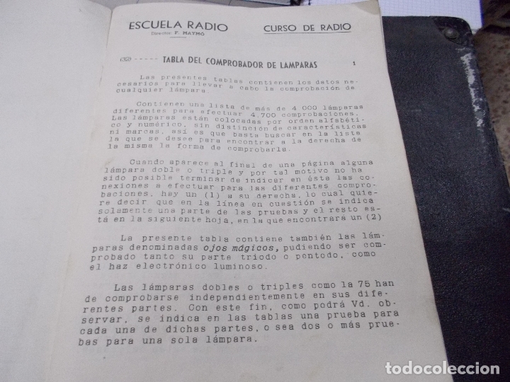 Radios antiguas: comprobador de valvulas maymo - Foto 15