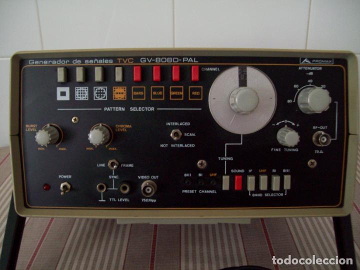 Radios antiguas: Generador de señales PROMAX TVC GV-808D-PAL. Mira electrónica. - Foto 8 - 227568901