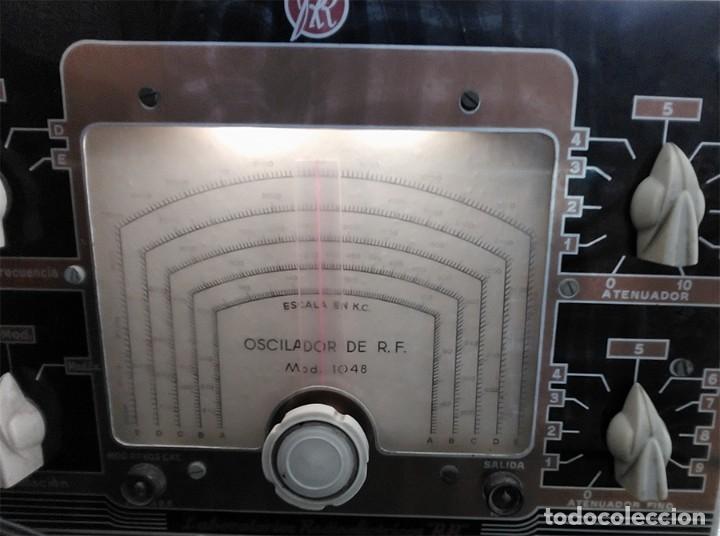 Radios antiguas: OSCILADOR DE RADIO FRECUENCIA LABORATORIO RADIOELECTRICO RR MOD 1048 ESCALA EN KC MIDE 30/21,5/13,5 - Foto 2 - 243492250