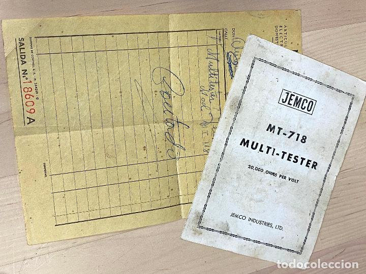 Radios antiguas: multi tester jemco 718 - Foto 8