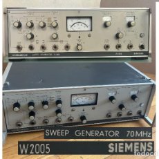Radios antiguas: SWEEP GENERATOR 70MHZ-SIEMENS W2005-MADE IN WEST GERMANY-GENERADOR DE BARRIDO SEÑAL-WOBBELSENDER