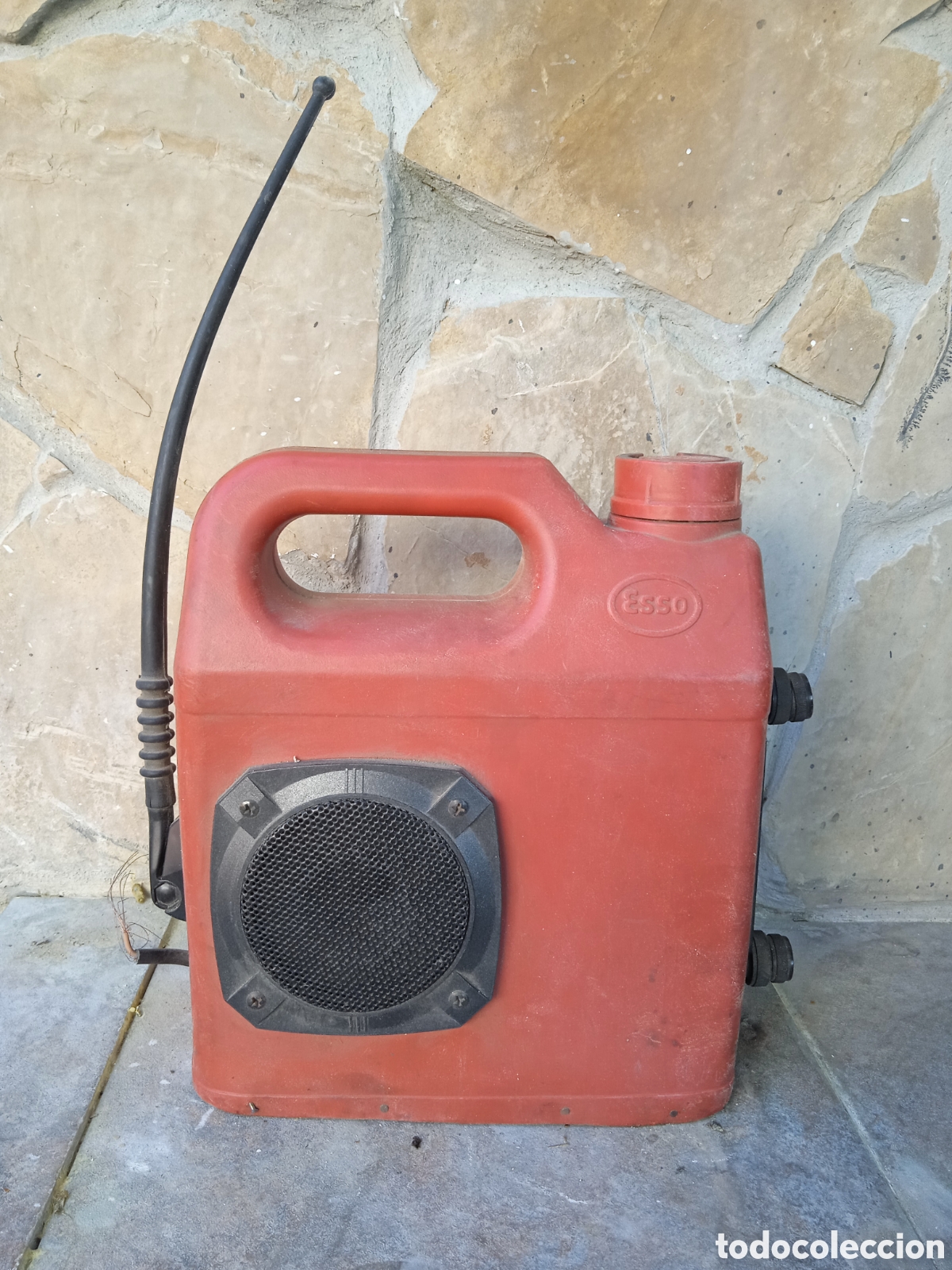 Radios antiguas: Bid&oacute;n esso gasolina Radio original topak