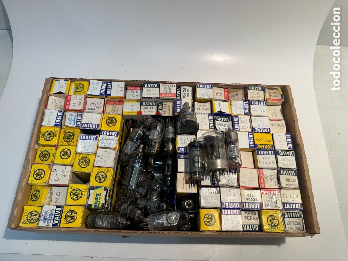 Radios antiguas: LOTE DE 120 LAMPARAS VALVULAS ANTIGUAS RADIO TV NUEVAS A ESTRENAR .DIFERENTES MODELOS.