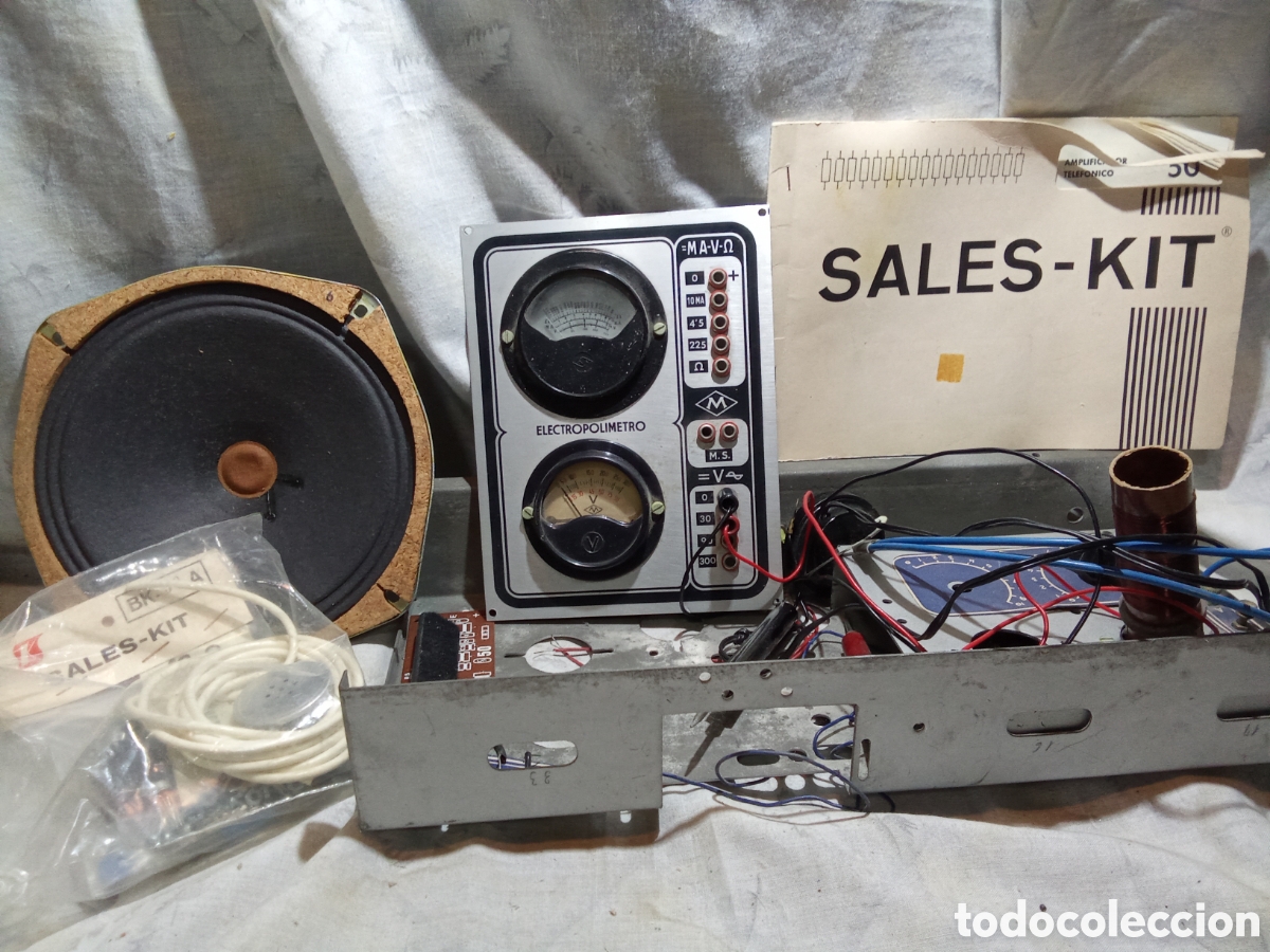 Old radios: ANTIGUO KIT MARCA SALES PARA MONTAR UNA RADIO