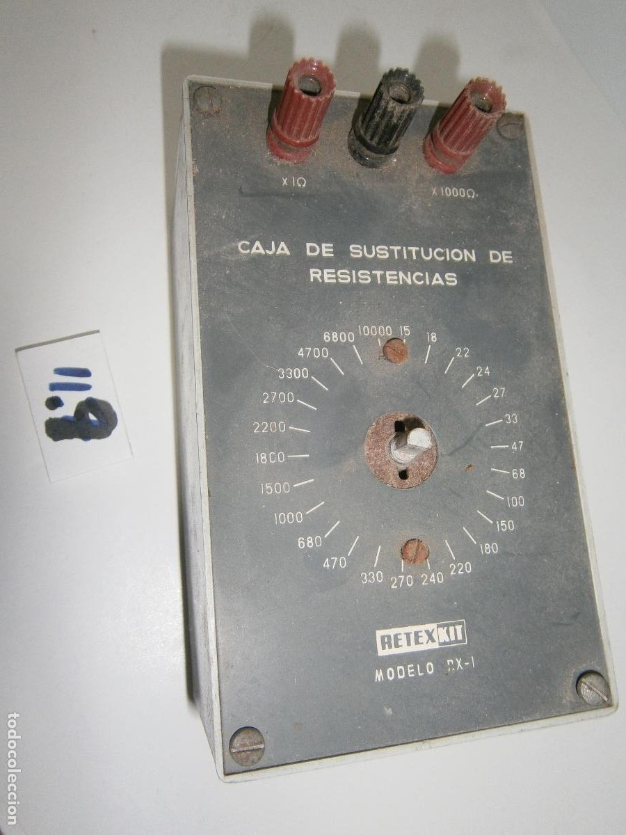 Radios antiguas: ANTIGUO DISPOSITIVO CAJA DE SUSTITUCION DE RESISTENCIAS