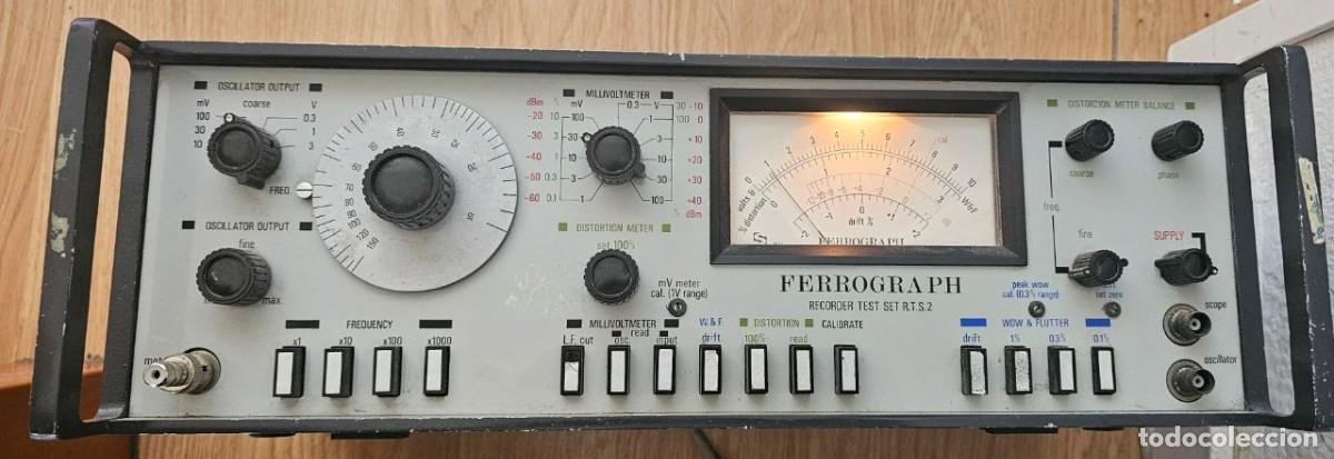 Radios antiguas: Ferrograph RTS2 Medidor distorsion Vintage