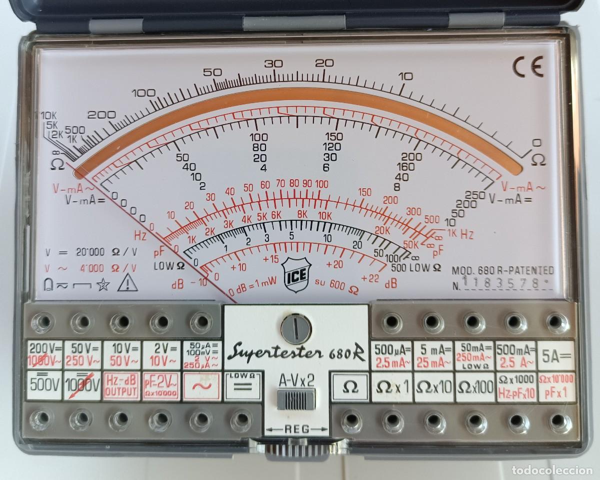 Radios antiguas: Tester, Polimetro ICE 680R mult&iacute;metro....sanna