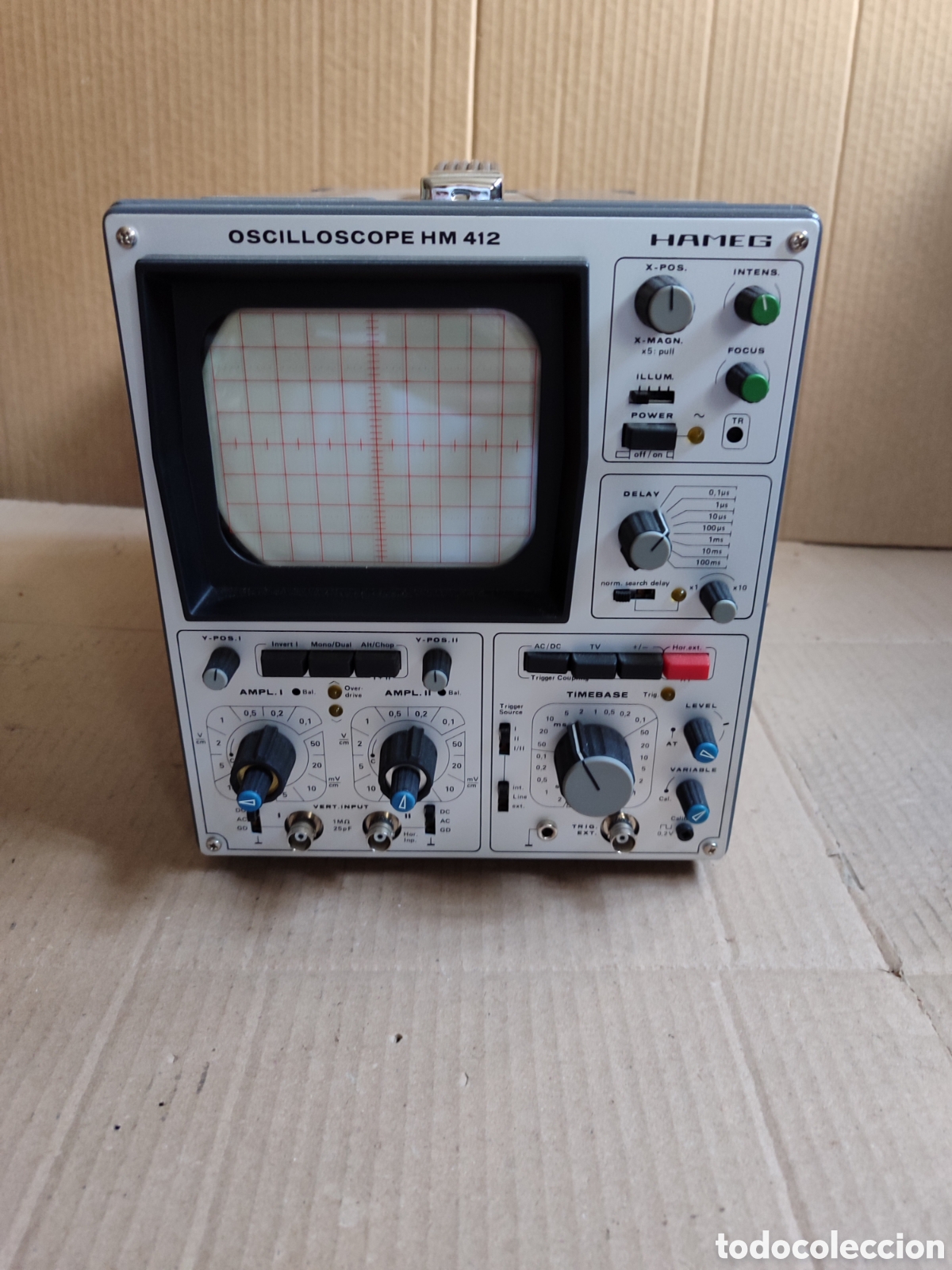 Radios antiguas: Osciloscopio Hameg HM 312 sin cables.excelente estado,parece sin uso.antiguo osciloscopio