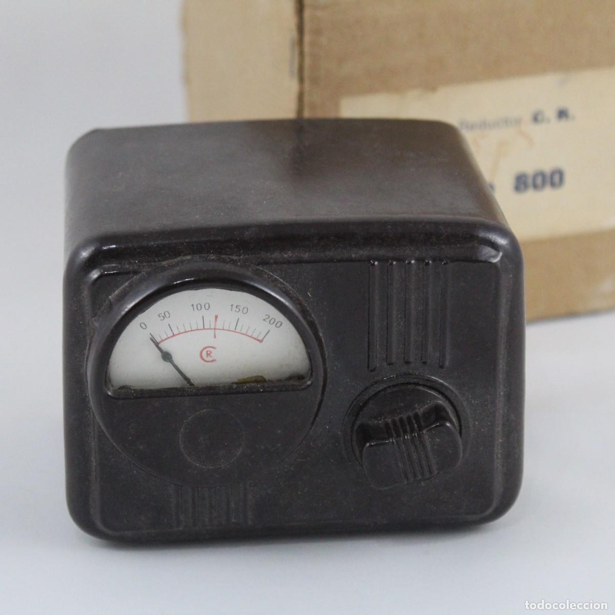Radios antiguas: Transformador Elevador de corriente C.R. Modelo 800 en Baquelita para Radios Antiguas con su Caja