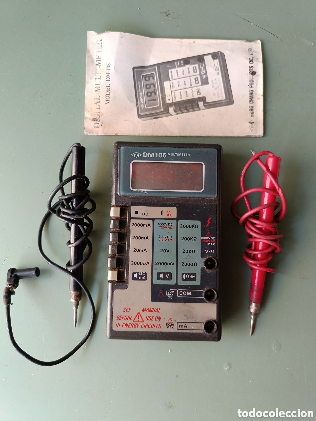 Radio antiche: dm 105 multimeter - antiguo polimetro