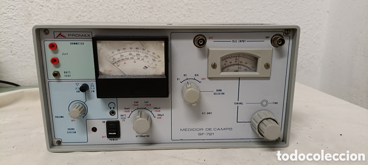 Radios antiguas: Medidor de campos promax sd-721