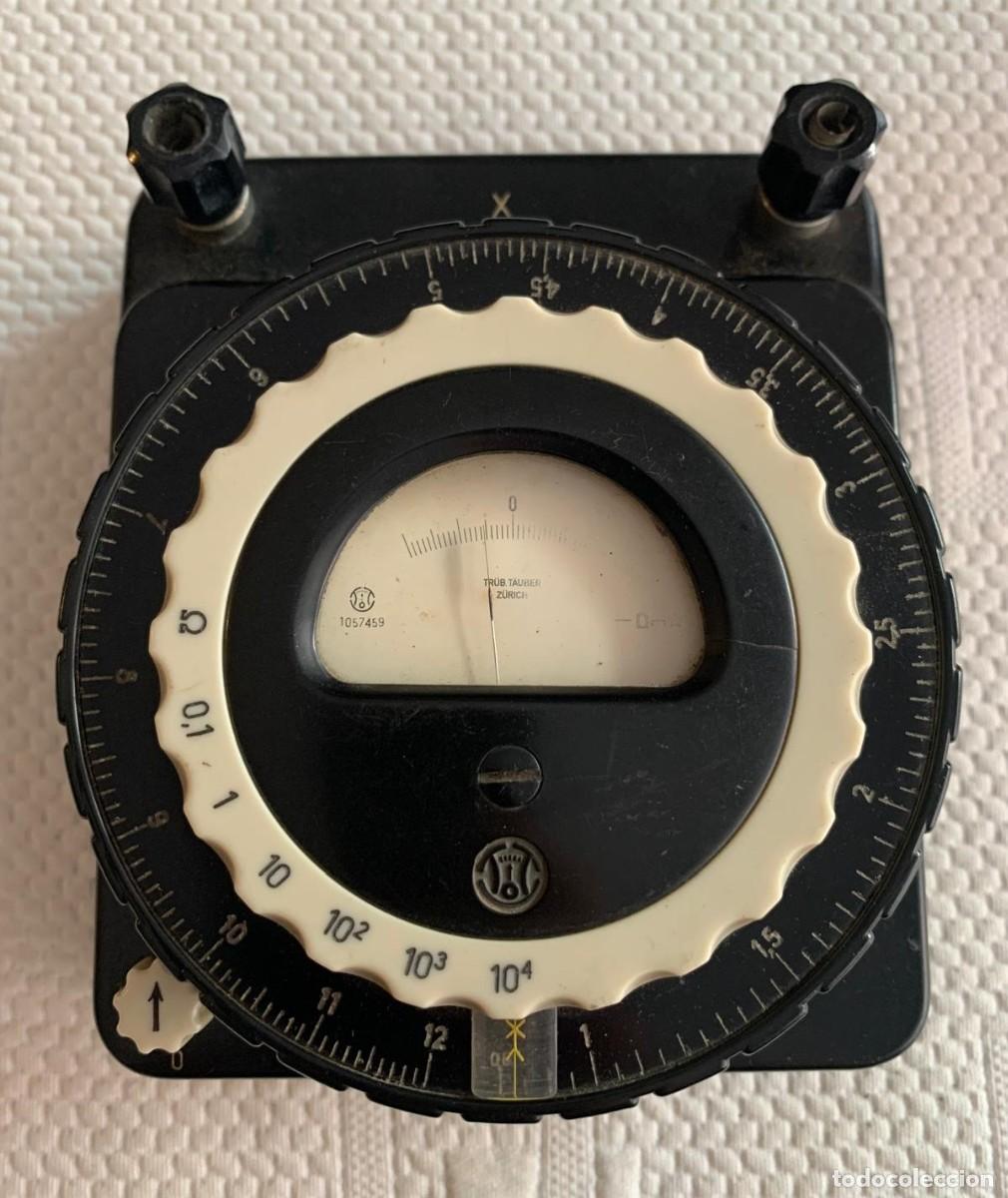 Radios antiguas: ANTIGUO MEDIDOR DE RESISTENCIA / OHMM&Iacute;METRO SUIZO - TR&Uuml;B, T&Auml;UBER & CO. (Z&Uuml;RICH)