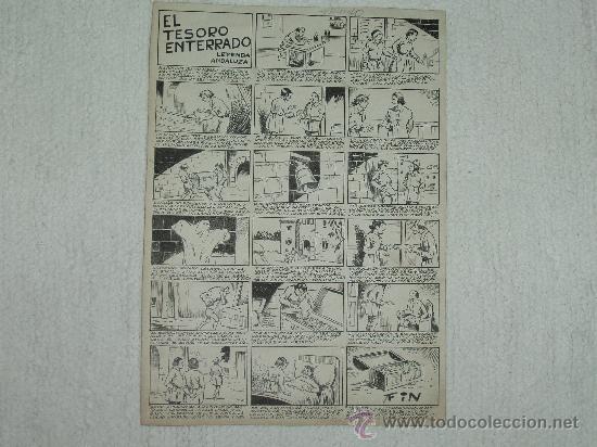 C&oacute;mics: L&aacute;mina original  EL TESORO ENTERRADO - Foto 1