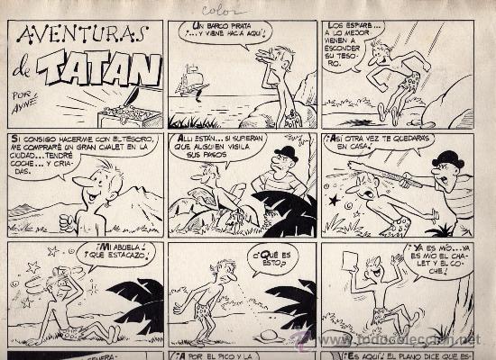 C&oacute;mics: L&aacute;mina original de Ayn&eacute; - Foto 1