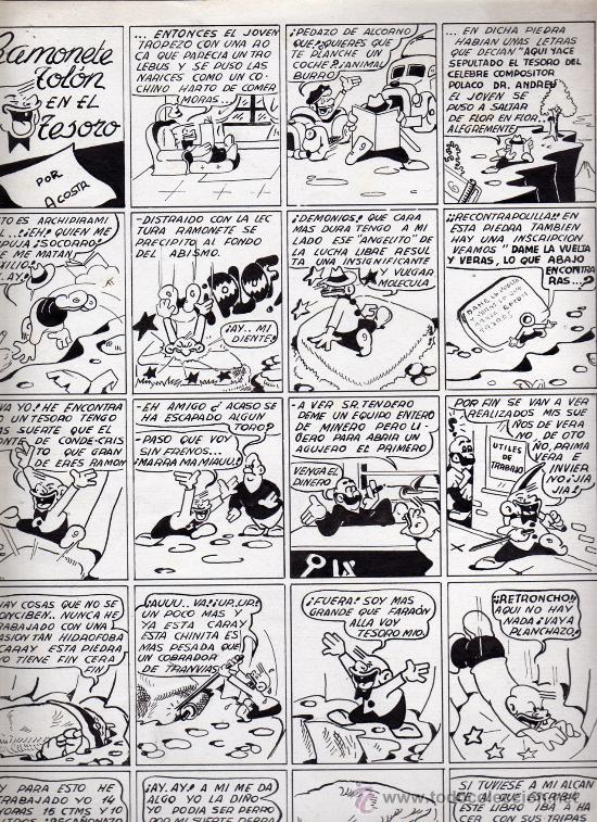 C&oacute;mics: L&aacute;mina original de Acosta - Foto 1