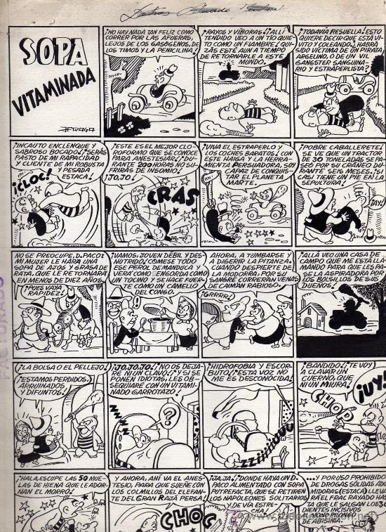 C&oacute;mics: L&aacute;mina original de J. Fraga - Foto 1