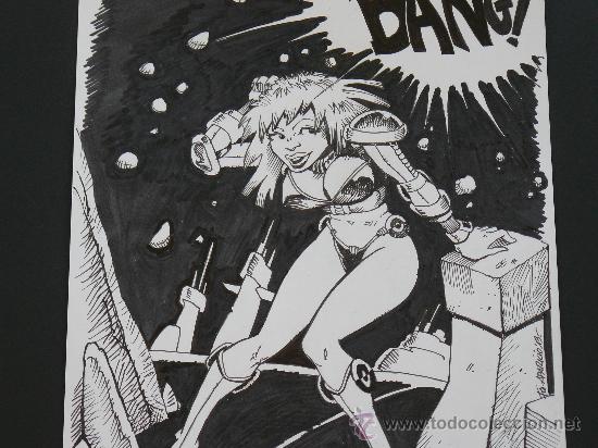 C&oacute;mics: GIRL ESPACIAL 2. ORIGINAL FIRMADO. - Foto 2