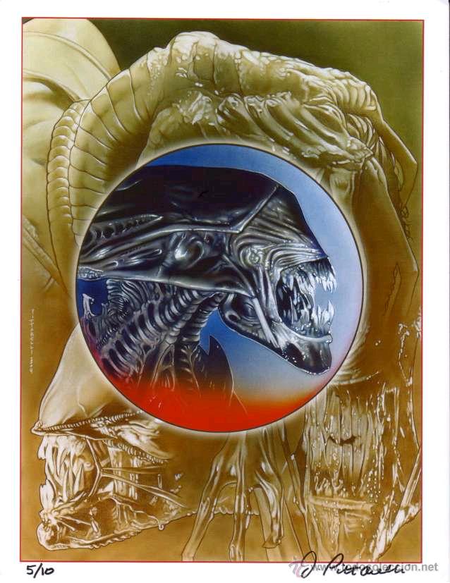 C&oacute;mics: FIRMADO / NUMERADO JEFF PITTARELLI - ALIEN PRINT 2004 - Foto 1