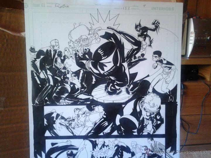 ROBIN&BATGIRL CONTRA SOLOMON GRUNDY&PINGÜINO.DAMION SCOTT.PÁGINA ORIGINAL ART COMIC | todocoleccion (Buy It Now)