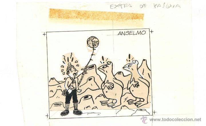 C&oacute;mics: ANSELMO DIBUJO ORIGINAL PUBLICADO EN EXTRA DE PASQUA DE PATUFET - Foto 1
