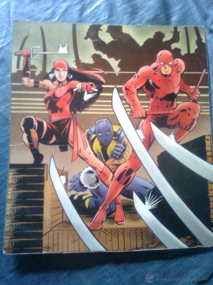 C&oacute;mics: Gran poster original en carton que acompa&ntilde;aba el coleccionable de Forum - Dare Devil (2003 aprox.) - Foto 1