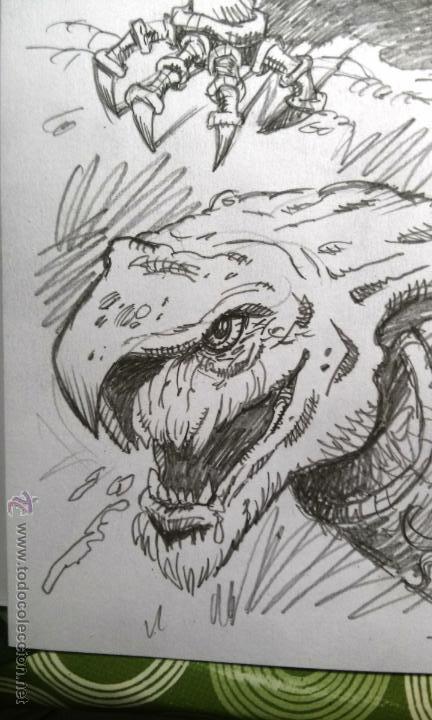 C&oacute;mics: BOCETOS A LAPIZ 1. A4. ORIGINAL FIRMADO. - Foto 3