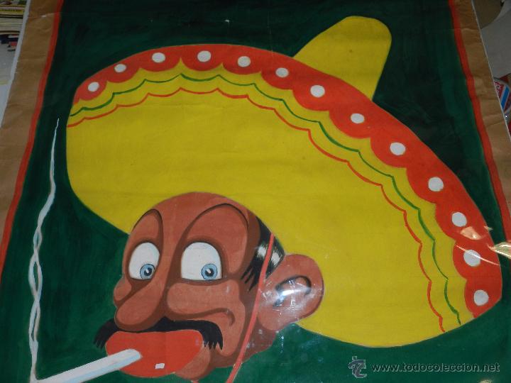 Cómics: CARTEL ORIGINAL DIBUJADO POR URDA - PAPEL DE FUMAR SMOKING , 103 X 70 CM, ORIGINAL - Foto 3 - 53864277