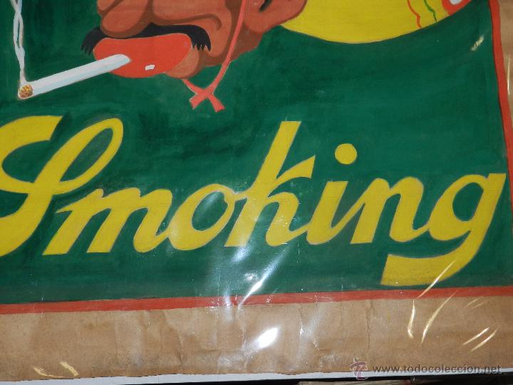 Cómics: CARTEL ORIGINAL DIBUJADO POR URDA - PAPEL DE FUMAR SMOKING , 103 X 70 CM, ORIGINAL - Foto 6 - 53864277