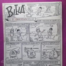 Cómics: DIBUJO ORIGINAL PLUMILLA, BIELA EN EL PASTORCILLO, 1 HOJA, CASTILLO, 18-5-1968, S1