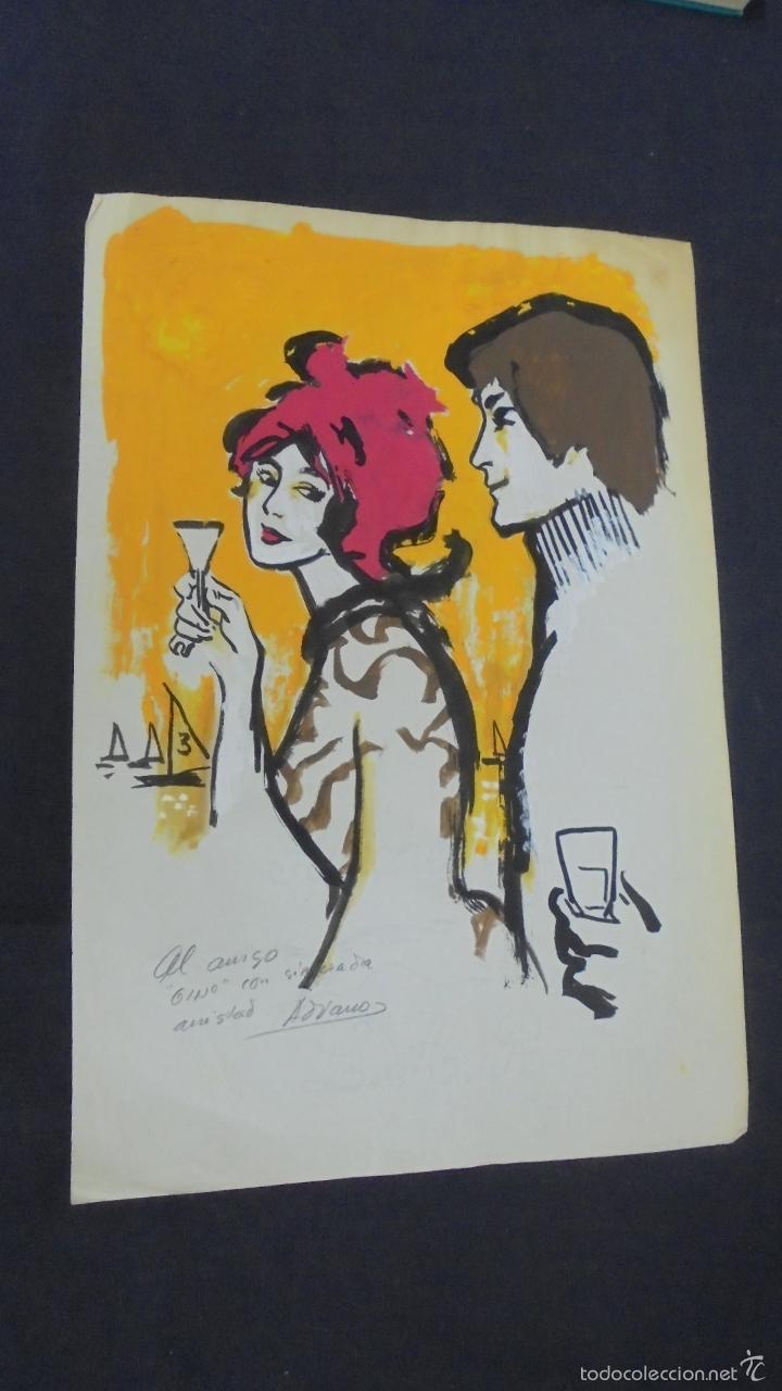 C&oacute;mics: DIBUJO ORIGINAL - ADRIANO BLASCO - 31 CM X 21 CM. - Foto 1