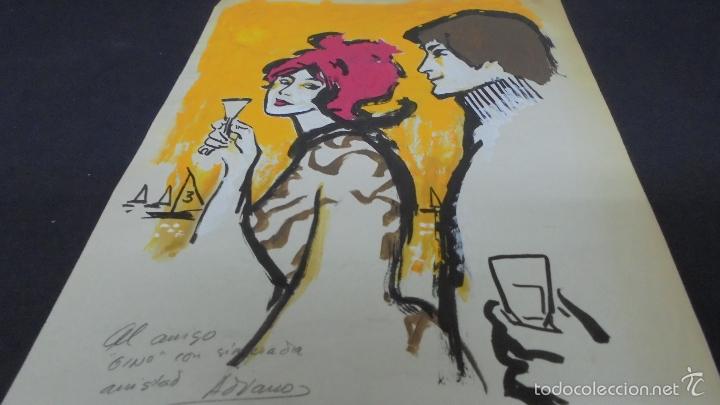 C&oacute;mics: DIBUJO ORIGINAL - ADRIANO BLASCO - 31 CM X 21 CM. - Foto 3