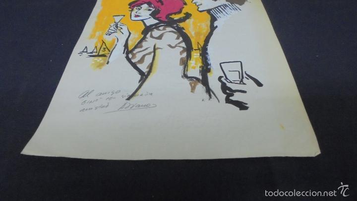 C&oacute;mics: DIBUJO ORIGINAL - ADRIANO BLASCO - 31 CM X 21 CM. - Foto 4