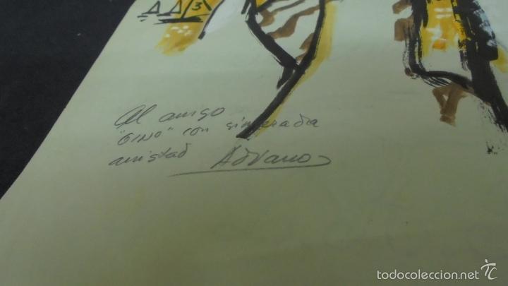C&oacute;mics: DIBUJO ORIGINAL - ADRIANO BLASCO - 31 CM X 21 CM. - Foto 5