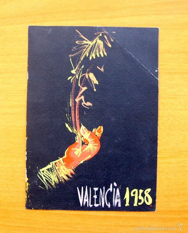C&oacute;mics: Dibujo original - Fallas de Valencia 1958 - Programa Oficial Gran semana Fallera - Foto 2