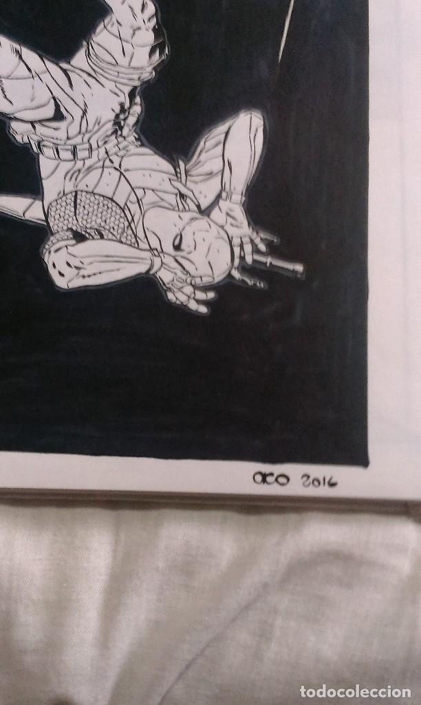 C&oacute;mics: DEATHSTROKE #6 REBIRTH.PORTADA. ACO. ART COMIC ORIGINAL - Foto 3