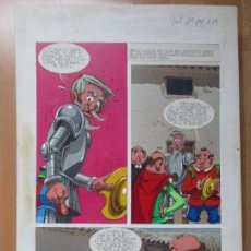 Fumetti: DIBUJO ORIGINAL DON QUIJOTE DE LA MANCHA, PINTADO A MANO, VOL. 2 - PAG.219