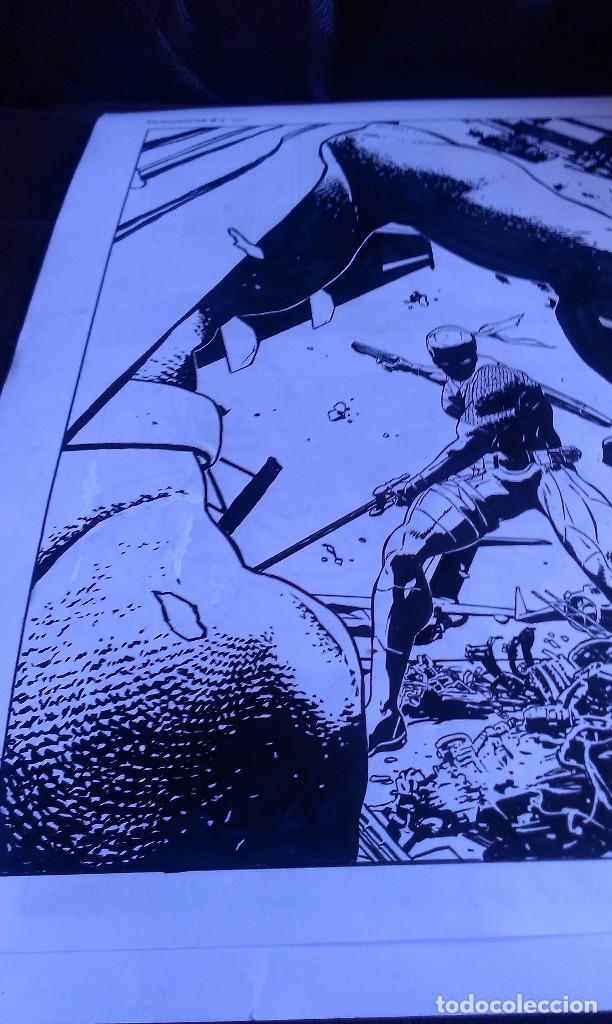 C&oacute;mics: DEATHSTROKE #7 REBIRTH.PORTADA. ACO. ART COMIC ORIGINAL - Foto 5