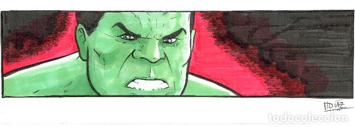 C&oacute;mics: HULK. LA MASA. ILUSTRACI&Oacute;N ORIGINAL. M.D&Iacute;AZ - Foto 1