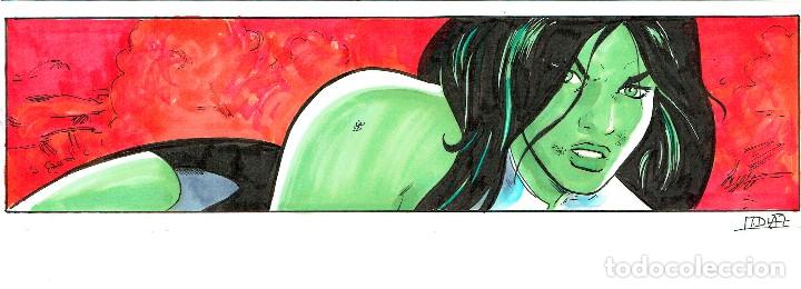 C&oacute;mics: HULKA. SHE HULK. ILUSTRACI&Oacute;N ORIGINAL. M.D&Iacute;AZ - Foto 1