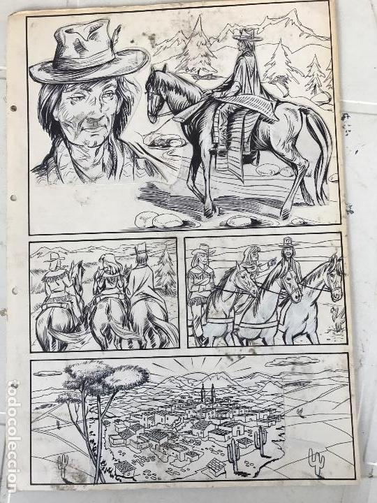 C&oacute;mics: DIBUJO ORIGINAL A TINTA PARA ILUSTRACI&Oacute;N DE C&Oacute;MIC , AN&Oacute;NIMO. - Foto 1