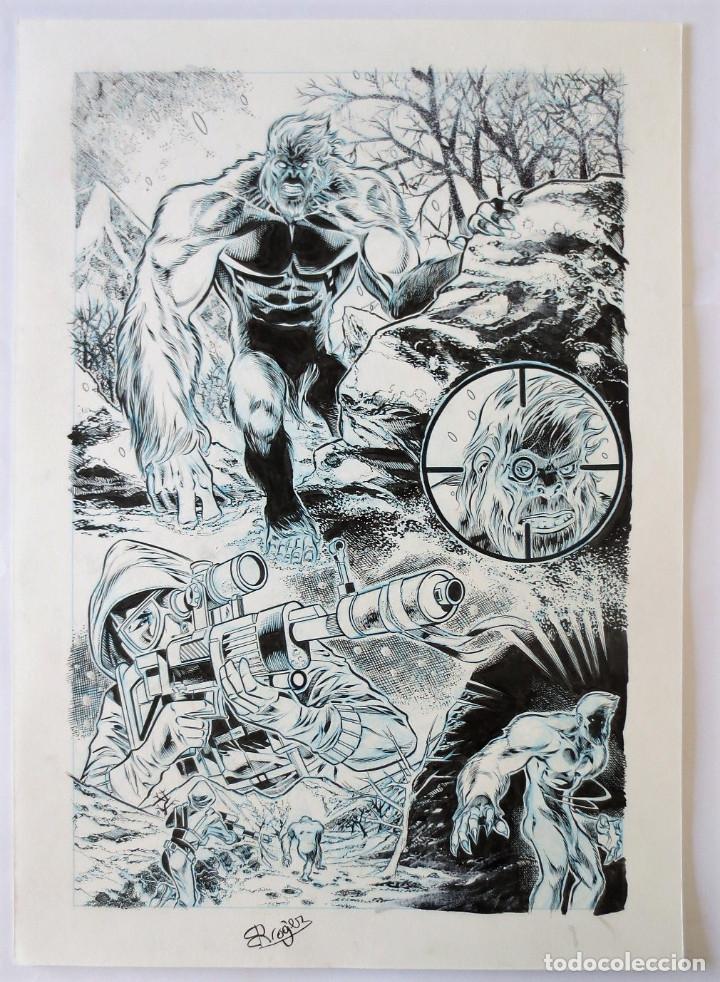 C&oacute;mics: 2 ORIGINAL DRAWING - ROGER BONET - Foto 1