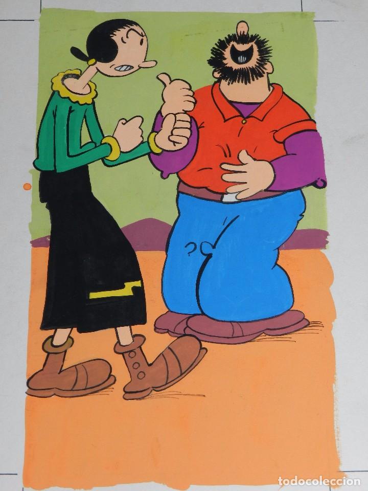 POPEYE - DIBUJO ORIGINAL AÑOS 80 , 31 X 21’5 CM, NO ESTA FIRMADO. BUEN ESTADO | todocoleccion (Buy It Now)