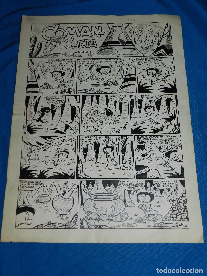 C&oacute;mics: DIBUJO ORIGINAL DE ESPARCH - COMAN CHETA , PUBLICADO EN LA RISA , EDT MARCO - Foto 1