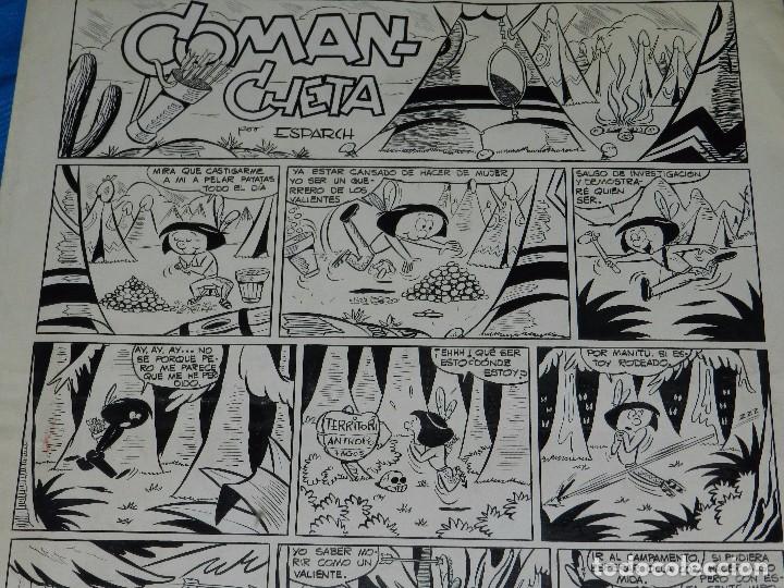 C&oacute;mics: DIBUJO ORIGINAL DE ESPARCH - COMAN CHETA , PUBLICADO EN LA RISA , EDT MARCO - Foto 2